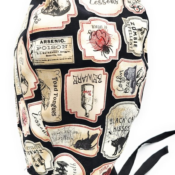 Gothic Victorian Vintage Halloween Scrub Cap - Picture 4 of 4